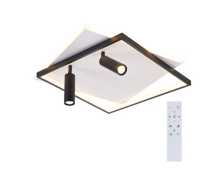 Spot de plafond en fer noir 50x50x13cm