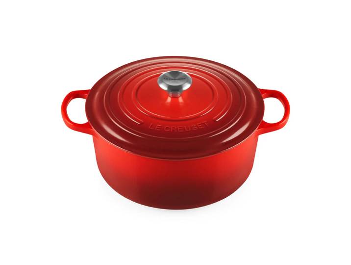 Le Creuset Le Creuset Signature runder Topf 6,7 l Cerise
