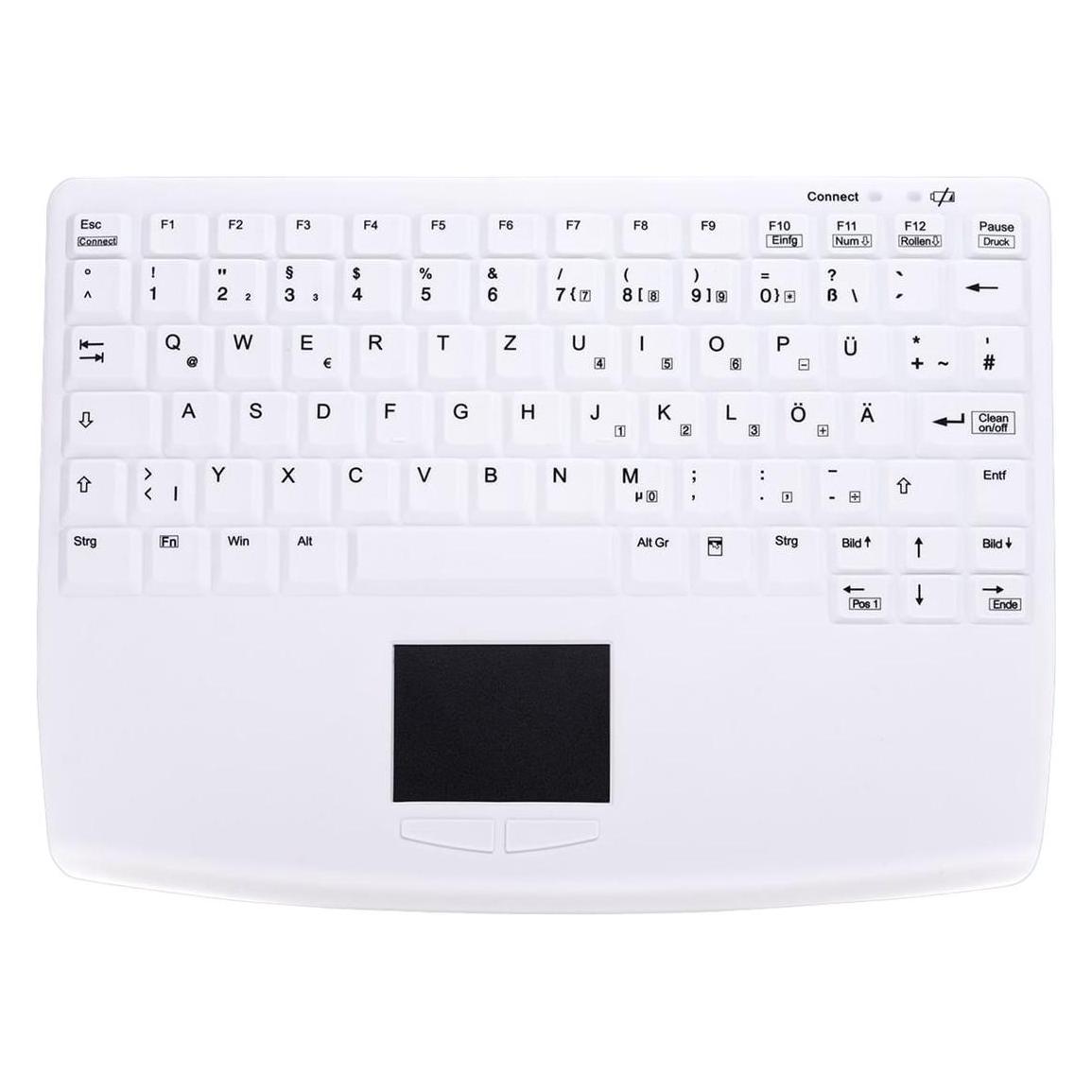 Active Key AK-4450-GUVS-W/GE (DE) Hygiene Notebook Style Touchpad Keyboard Fully Sealed Watertight U (DE, Kabelgebunden) (AK-4450-GUVS -W/GE)
