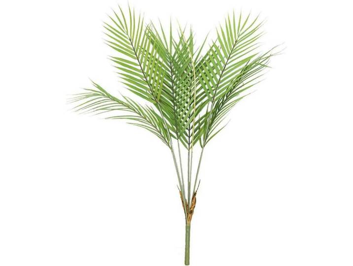 Kunstpflanze Tropische Areca Palme 6 Blätter Grün 75 cm, Kunststoff, 40 cm, Dekoration, Blumen & Blumentöpfe, Kunstpflanzen