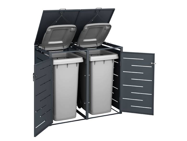 Mülltonnenbox 480L anthrazit