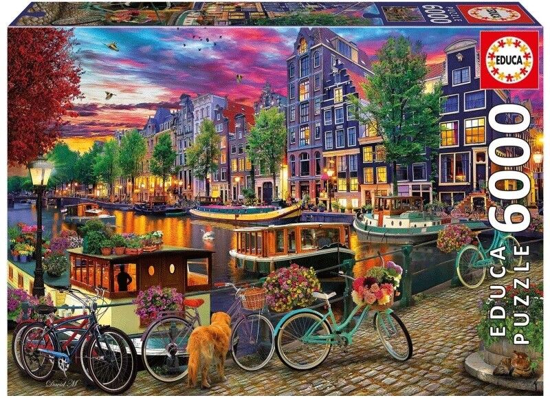 Puzzle 6000 pcs Bicyclettes à Amsterdam - Educa