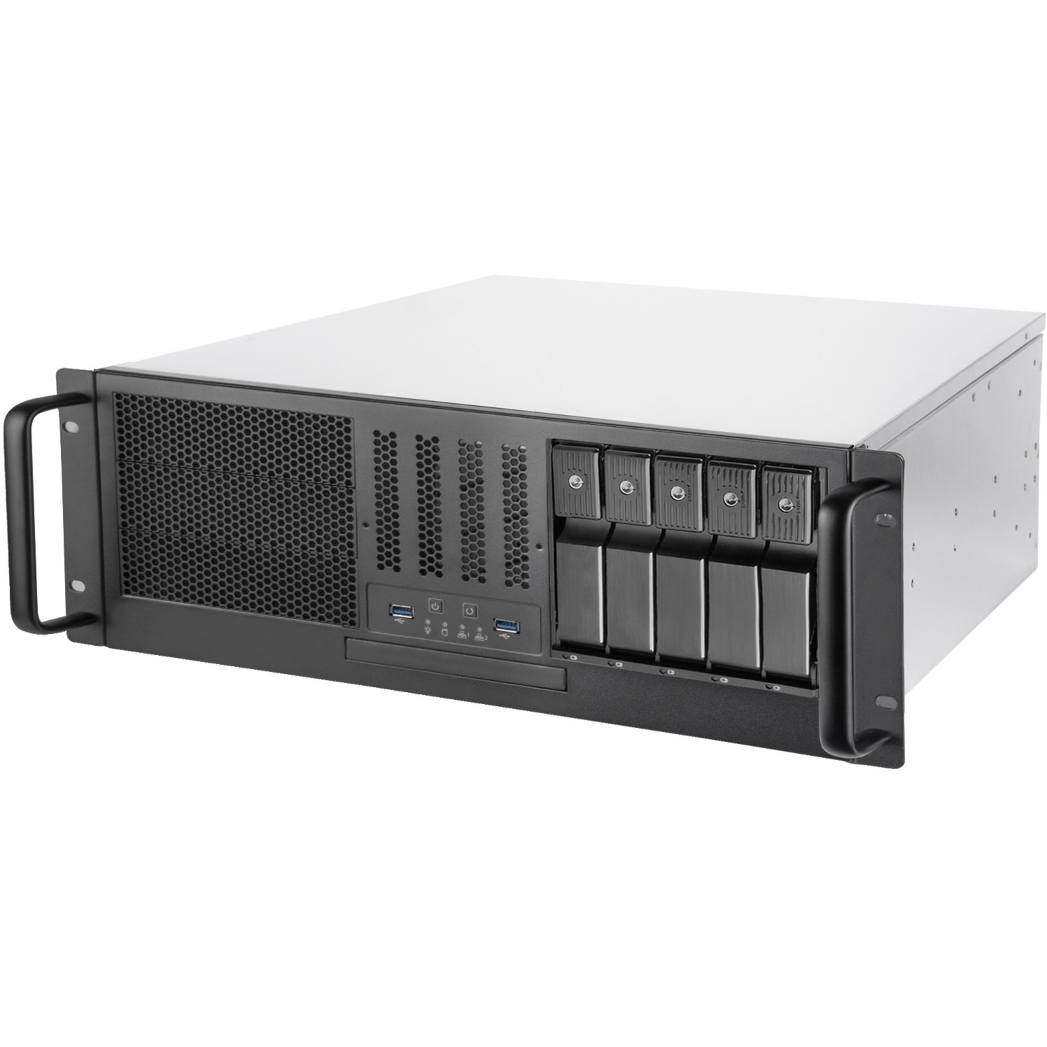 Silverstone RM41-H08, Rack, Server, Schwarz, ATX, micro ATX, Mini-ITX, SSI CEB, SGCC, 4U