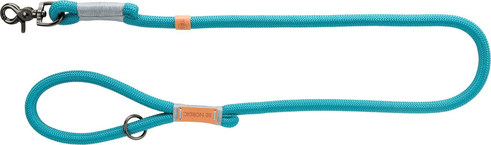 TRIXIE BE NORDIC Leine, L–XL: 1,00 m / Ø 13 mm, petrol / hellgrau