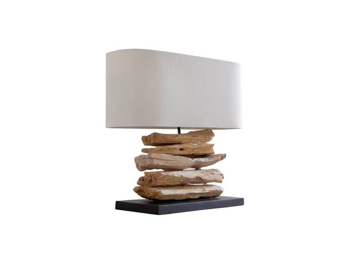 Tischlampe „Riverine“ 55 x 50 cm - Natural Leinen Invicta Interiors