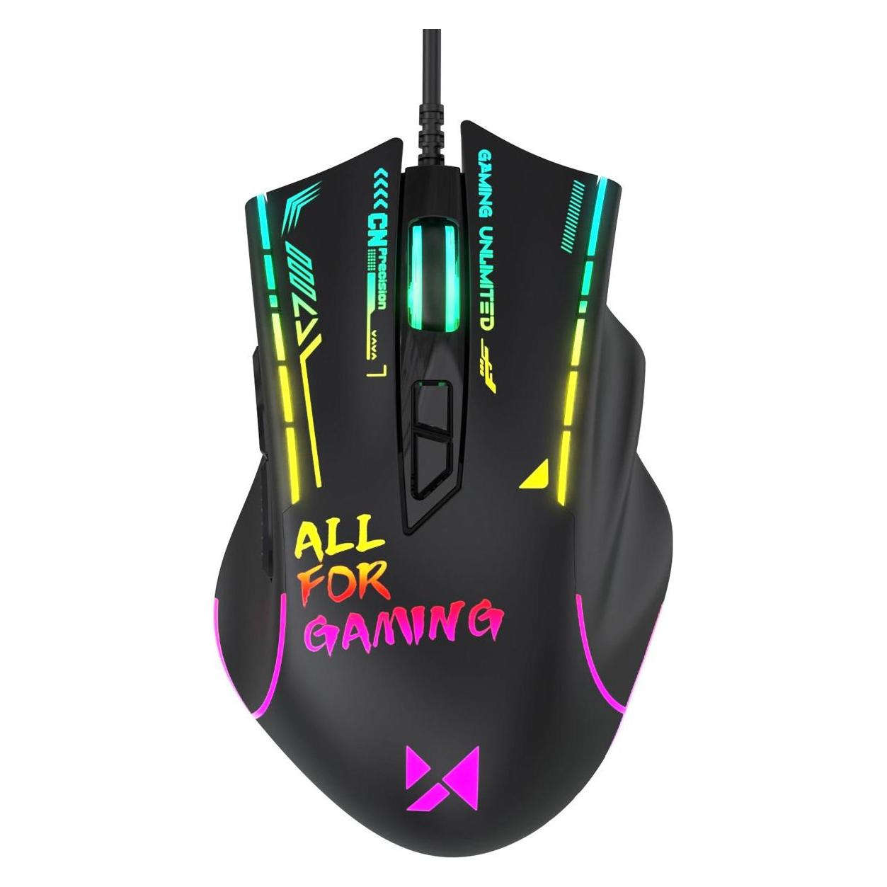 Wozinsky WMGK-7200 Kabelgebundene optische Gaming-Maus, 7200 DPI, Schwarz (Kabelgebunden) (5907769384158)