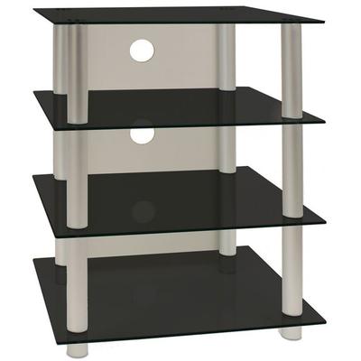 Hifi Möbel Rack Alu Glas Phono Mediaregal Blados