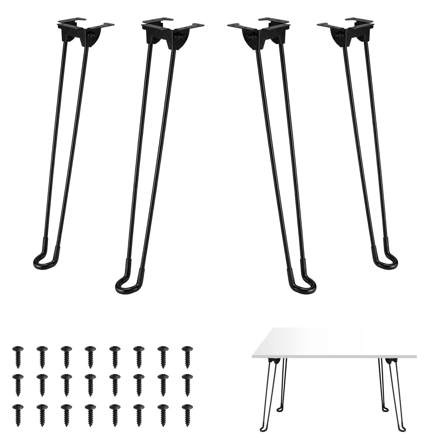 Set van 4 vouwbare tafelpoten voor DIY meubels
