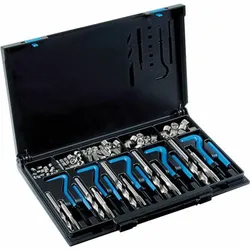 Völkel, Gewindeschneider + Gewindebohrer, Gewinde-Reparatur-Stz. M6-M14 V-Coil