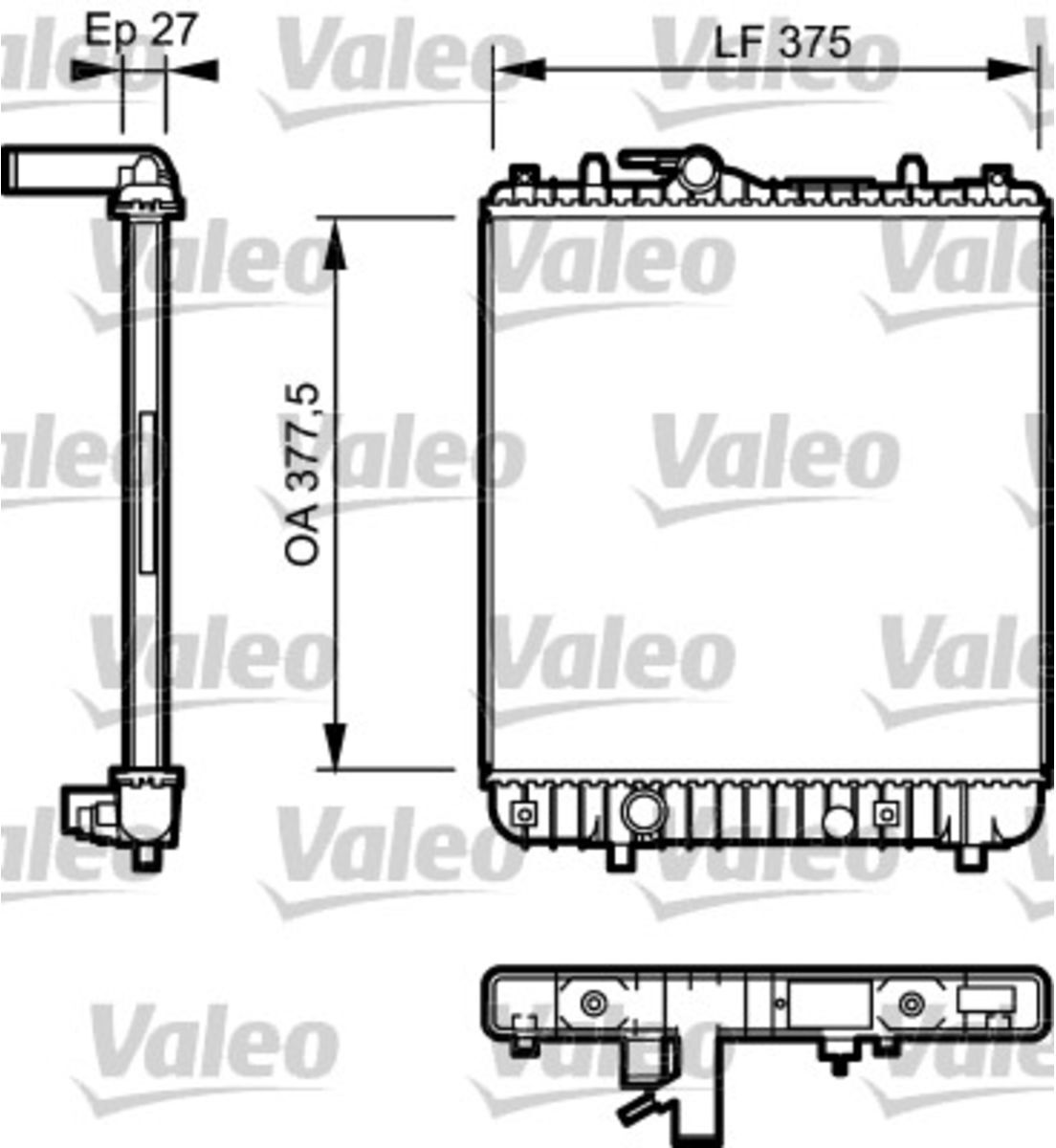 Motorkühler VALEO 734330