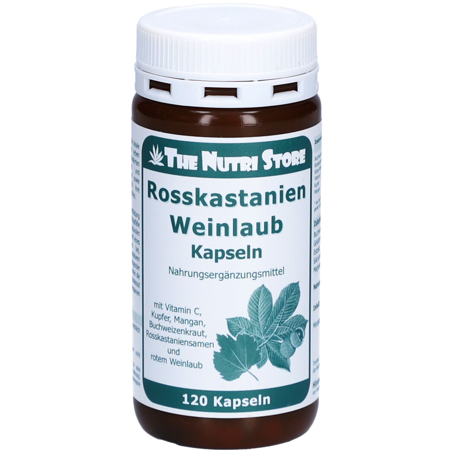 Rosskastanien 100 mg Weinlaub 50 Kapseln 120 St