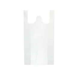 Hemdchentragetaschen Einkaufstüten aus HDPE Transparent – 25 x 12 x 47 cm – 12 μm – Reißfest und lebensmittelecht – 500 Stück – RyanPack