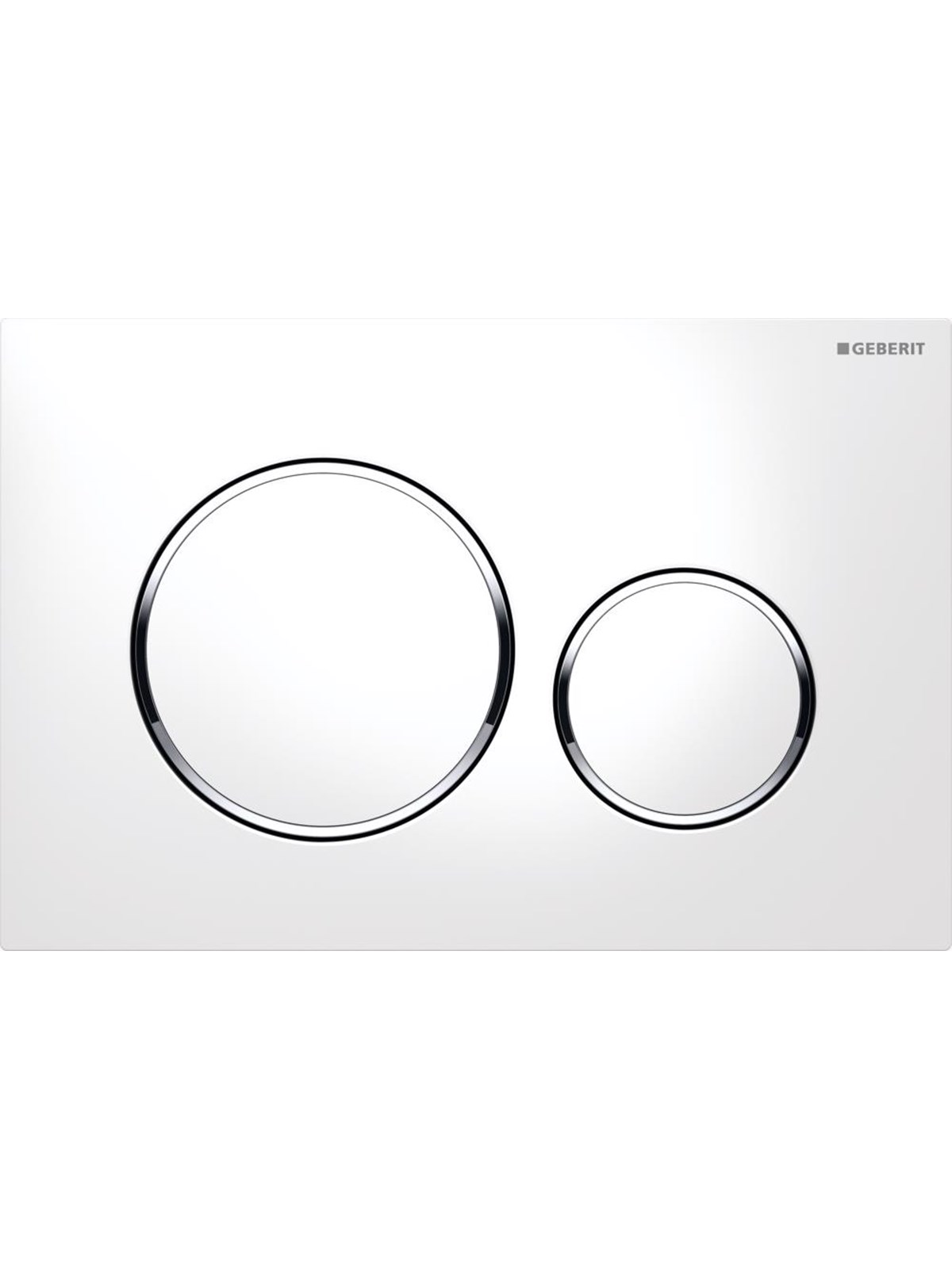 Geberit actuator plate sigma20 for dual flush white