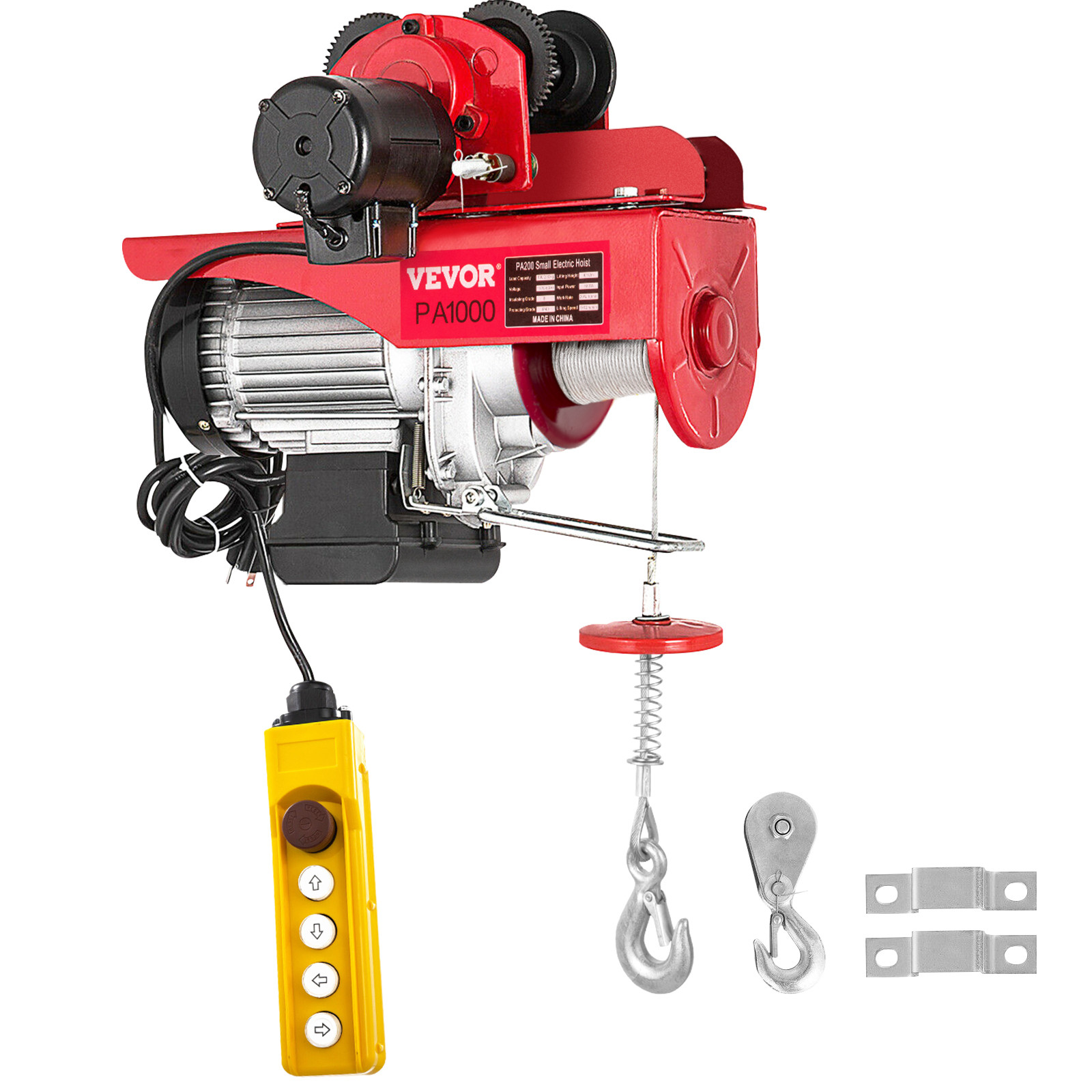 VEVOR Elektrische Lier 220V, Elektrische Kettingtakel 1000KG, Kabeltakel