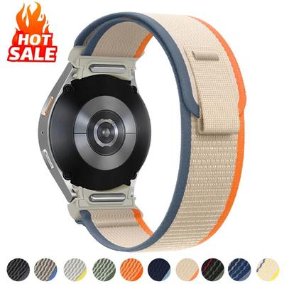 Uplifted Finds Trail Loop Nylon Band For Samsung Galaxy Watch 7 6 5 4 And Watch 6 Classic galaxy Watch 4 40mm military green