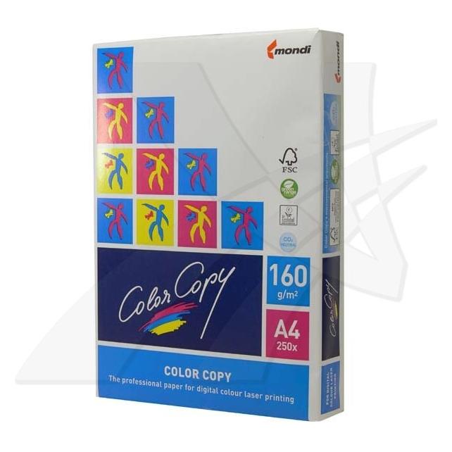Color Copy Xerographisches Papier, A4, 160 g/m2, weiss, 250 Blatt, speziell für farbigen Laserdruck (A4, 250 Blätter, 160 g/m²) (44393584)