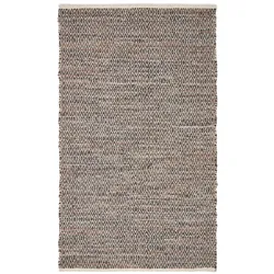 LEDERTEPPICH gewebt mit Rautenmuster 150/240 cm