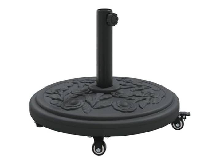 vidaXL Base de Parasol pour mâts Ø38 / 48 mm 25 kg Rond\, Base de Parasol\, Pied de Parasol de terrasse\, Porte-Parasol\, Support de Parasol