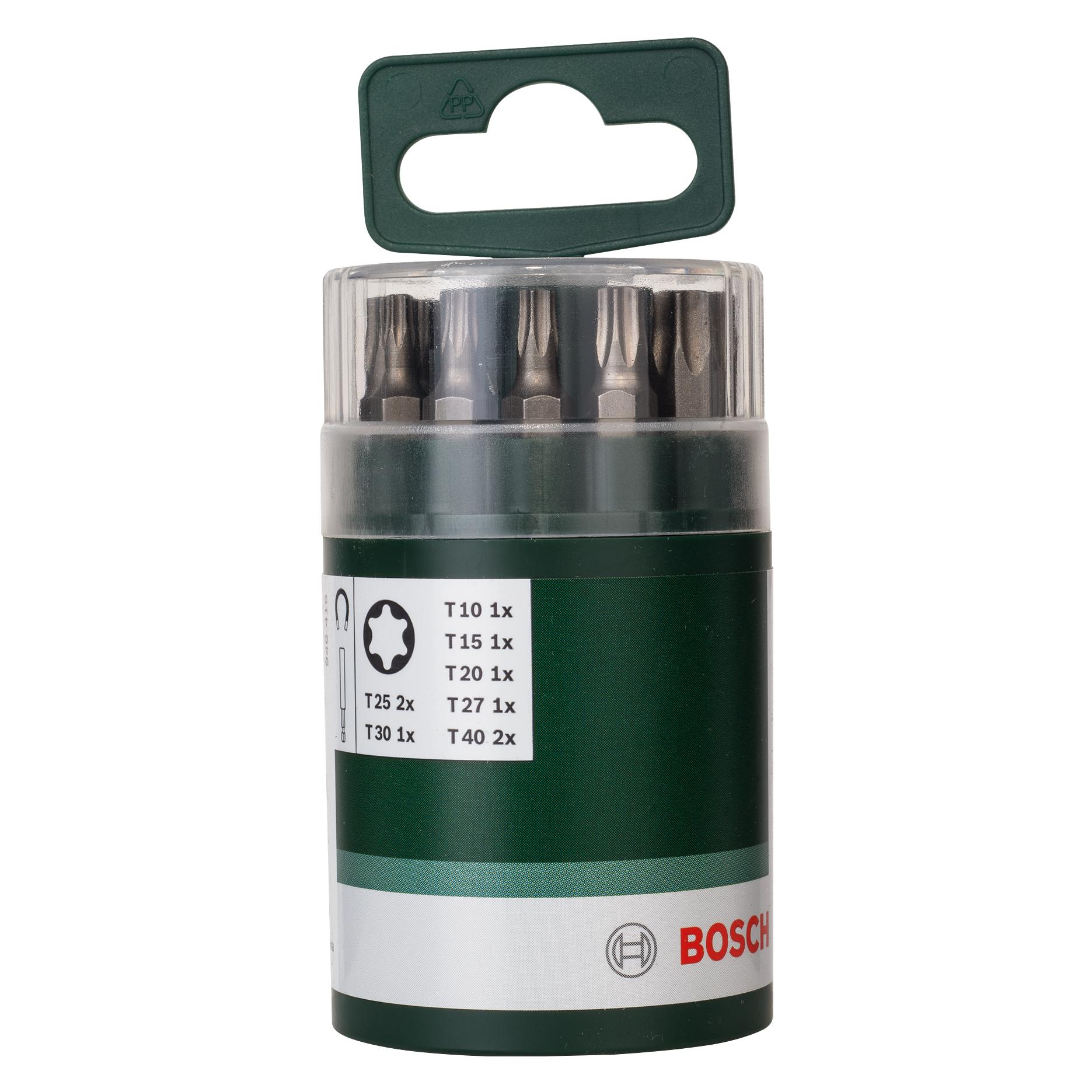 Bosch Zubehör 10tlg. Schrauberbit-Set Standard für Innen-Torx-Schrauben (T) (2609255976)