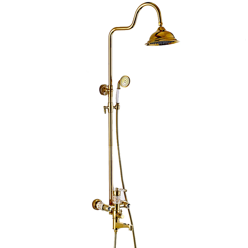 LAUFERI KLYMENE goldener Wand-Brausemischer