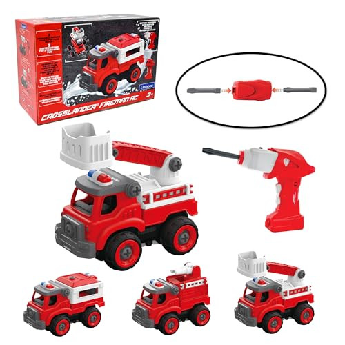 Lexibook Crosslander Brandweerman RC-set RCP25 met 3-in-1 brandweerauto en elektrische boormachine