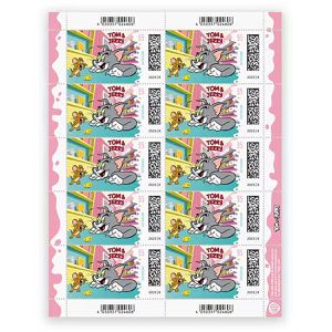DeutschePost Briefmarken Set, 10 Stück à 95cent, Tom & Jerry, Standardbrief/Postkarte, nassklebend