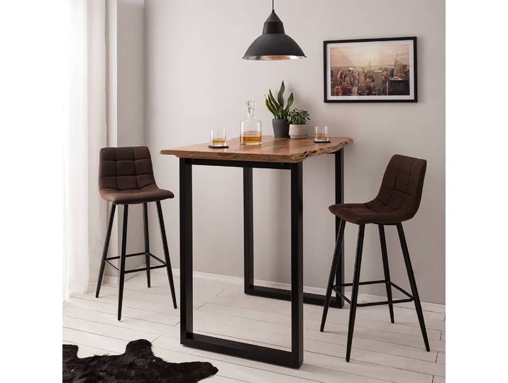 Barstuhl Donnell (2er-Set) 43 x 104 x 52cm Braun