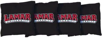Skip's Garage Lamar Cardinals Black Cornhole Bags