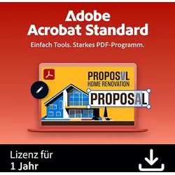 Adobe Acrobat Standard DC WIN 1Y Subscription - [Multiplattform]