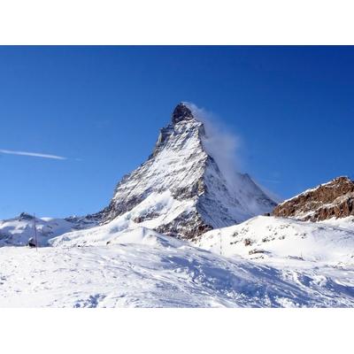 Fototapete PAPERMOON "Schneeberg", bunt, B:4m L:2,6m, Vlies, Tapeten