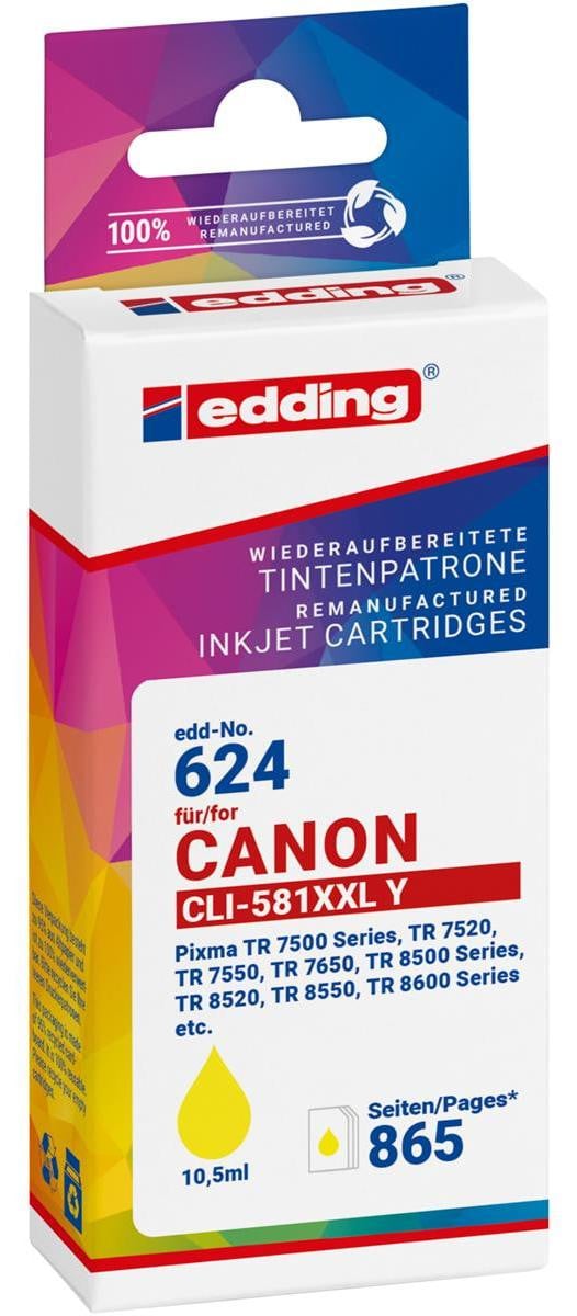 Edding Geel Printerpatroon compatibel met Canon CLI-581XXL