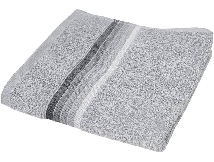 Handtücher DYCKHOFF Chenille , grau, B:70cm L:140cm, Frottier, Frottier, Handtücher, Handtücher