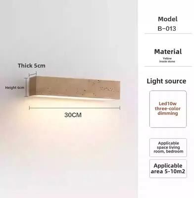 Uplift Picks Aven Wabi Sabi Natural Stone Wall Sconce 30 Cm warm White