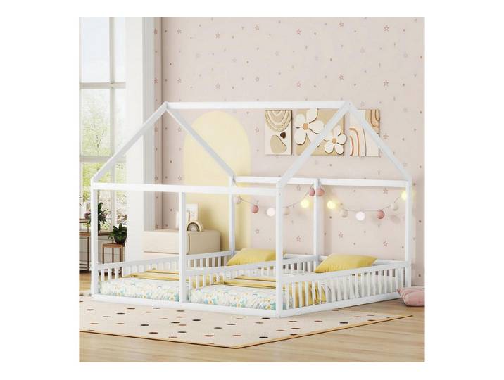 LuxusKollektion Hausbett Hausbett 90x200 mit Rausfallschutz