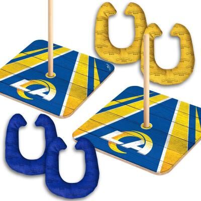 Skip's Garage Los Angeles Rams NFL Horseshoe Bags Toss Game