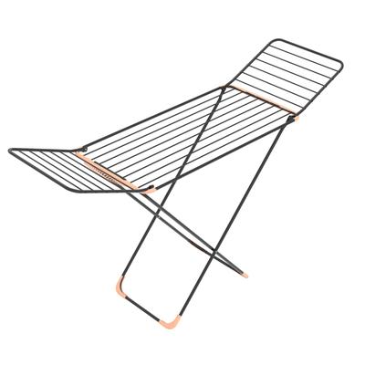 Flügelwäschetrockner BISCHOF "Robust", schwarz, B:178cm H:114cm T:55cm, Aluminium, Stahl, Wäscheständer, sehr stabil und dennoch leicht, 20 m Trockenlänge