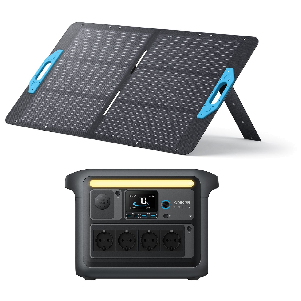 Anker SOLIX C1000 + PS100 (100W SOLAR PANEL)