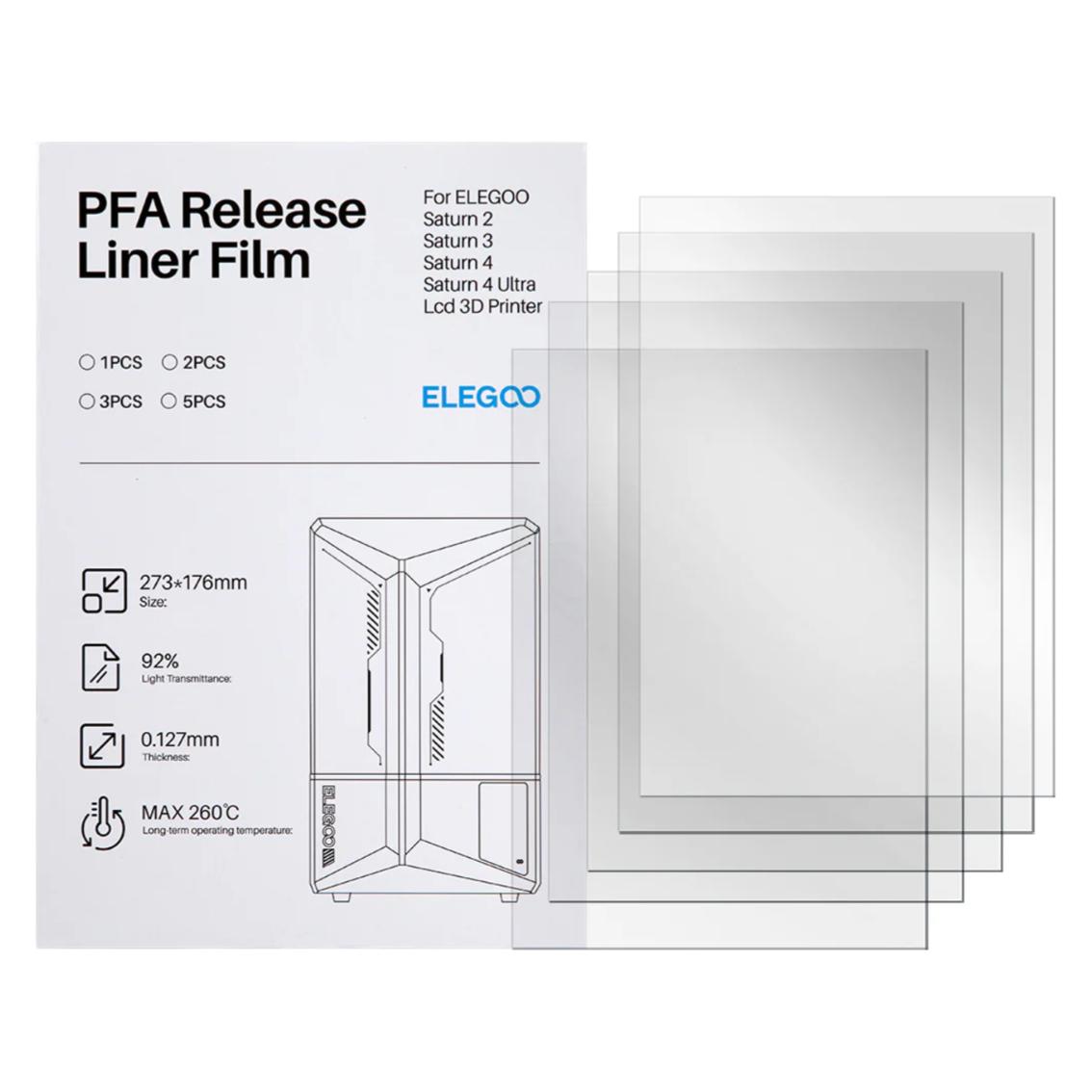 Elegoo 16K PFA film*5pcs for SATURN 2/8K/3/3 Ultra/4 series/4 (50.102.0026)