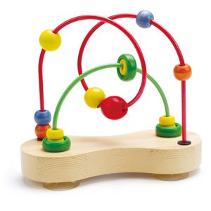 Hape Motorikspielzeug E1801, Double Bubble, Motorikschleife aus Holz, ab 6 Monate