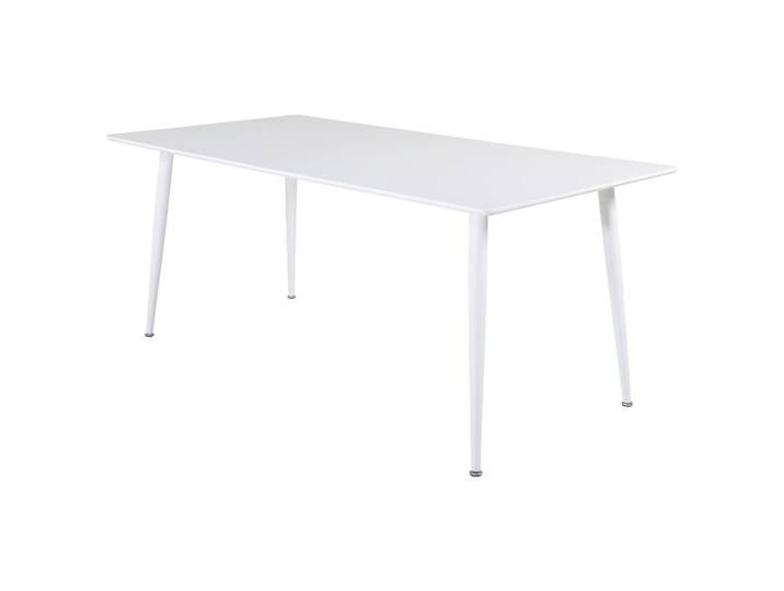 Livetastic Esstisch, Weiß, Metall, Holz, furniert, rechteckig, zylindrisch, 90x75x180 cm, Esszimmer, Tische, Esstische