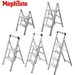 Mephisto Stufenleiter - Trittleiter, Mit Bügel: ohne Bügel, Stufen Aluminium Leiter: 3 Stufen