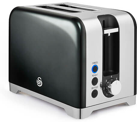 Swan Solace Graphite 2 Slice Toaster