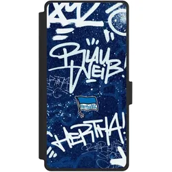 Nivocase Klapphülle für Samsung Galaxy S25 Ultra Handyhülle aus Kunst Leder NIVOflip schwarz Graffiti (Samsung Galaxy S25 Ultra), Smartphone Hülle, Schwarz