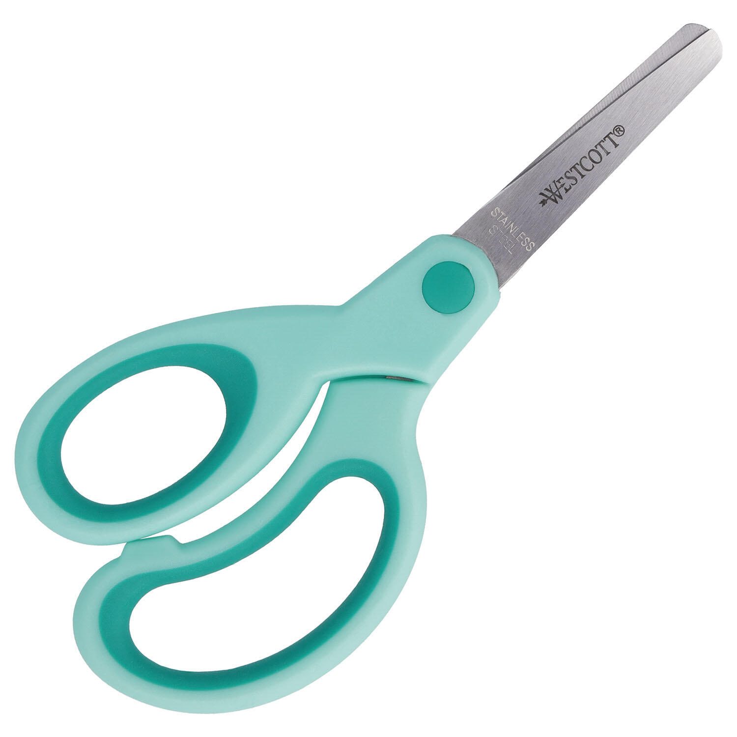 WESTCOTT Kinderschere Softgrip Lefty, türkis, Linkshänder E-21586 00