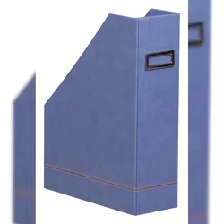 Rhodiarama Stehsammler aus Kunstleder, 10x25x31cm - Saphir 318838C