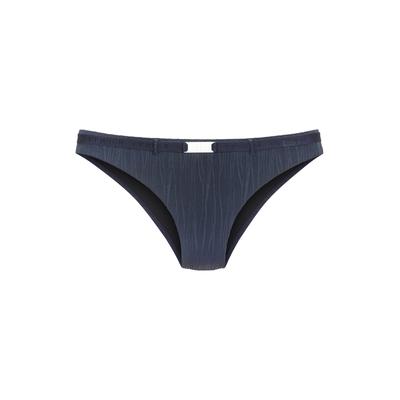 Bikini-Hose COPENHAGEN STUDIOS "Antio", Damen, Gr. 42, N-Gr, blau (mitternacht), Recycling-Polyamid, Strukturmuster, Badehosen Bikini-Hose, in moderner Strukturware