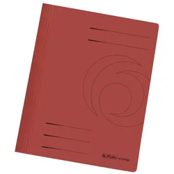 herlitz Schnellhefter DIN A4 Stabiler Manila-Karton rot