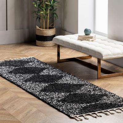 Nuloom Denton Diamond Shag Tassel Area Rug