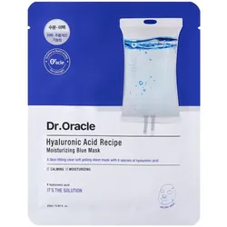 Dr. Oracle, Gesichtsmaske, - Hyaluronic Acid Moisturizing Blue Mask - Blue - 10 sheet masks (280 g)