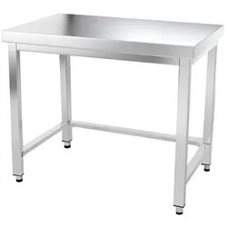 Edelstahl-Arbeitstisch 1200 x 600 mm mit PREMIUM / Verstärkung GOLDINOX